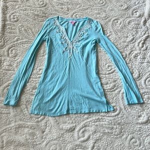 Lilly Pulitzer Light Blue Tunic